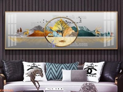 Download file gốc File tranh hiện đại pha lê gương KF95082 (in lụa) nghệ thuật