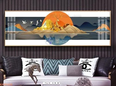 File gốc File tranh hiện đại pha lê gương KF95095 (chuẩn màu) cho in offset