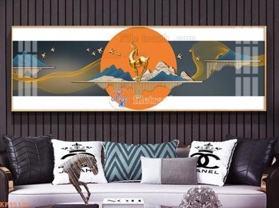 File gốc File tranh hiện đại pha lê gương KF95100 (trang trí) phòng làm việc