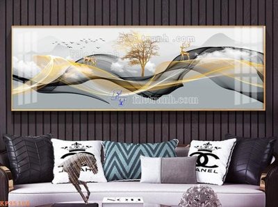 File in trần File tranh hiện đại pha lê gương KF95106 (bản gốc) 5D