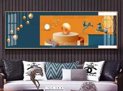 File gốc File tranh hiện đại pha lê gương KF95150 (in mica) làm bảng hiệu