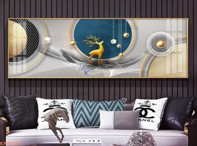 File tranh File tranh hiện đại pha lê gương KF95155 (bản gốc) in lụa 5D