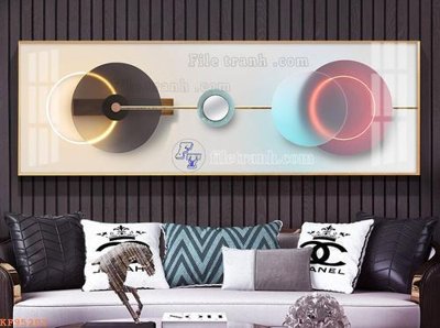 File gốc File tranh hiện đại pha lê gương KF95203 (in lụa) trang trí tường