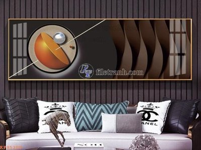 File tranh File tranh hiện đại pha lê gương KF95209 (bản gốc) in lụa 3D