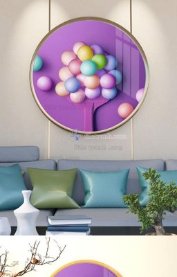 File gốc File tranh hiện đại pha lê gương KF95241 (AI/EPS) cho in ấn