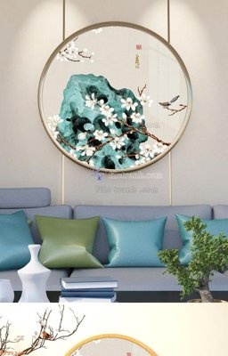 Ảnh mô tả file gốc in mica File tranh hiện đại pha lê gương KF95248