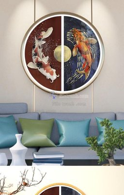 File gốc File tranh hiện đại pha lê gương KF95252 (in ấn) không giới hạn