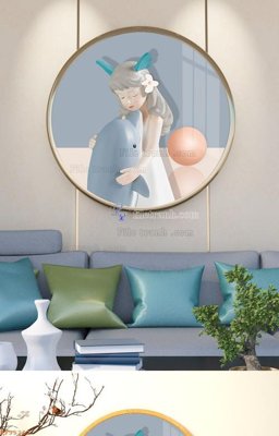 Tải file gốc File tranh hiện đại pha lê gương KF95262 dùng cho in ấn