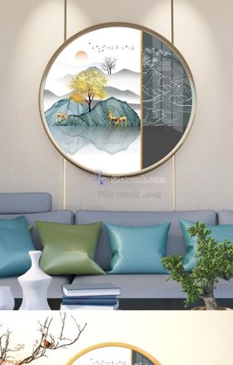 Tải file File tranh hiện đại pha lê gương KF95279 (gốc) in ấn ngay lập tức