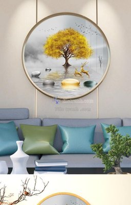 Download file gốc File tranh hiện đại pha lê gương KF95280 (in mica) 3D