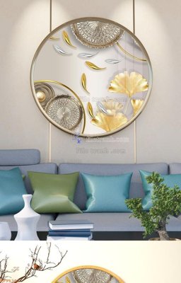 File gốc File tranh hiện đại pha lê gương KF95302 (vector) cho in ấn