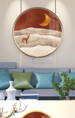 File tranh File tranh hiện đại pha lê gương KF95310 (gốc) in backlit film