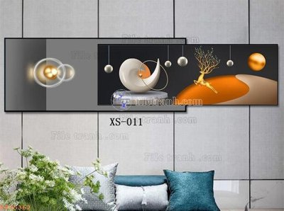 File gốc File tranh hiện đại pha lê gương KF95362 (ảnh chi tiết) để in ấn