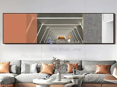 File in ấn cao cấp File tranh hiện đại pha lê gương KF95368 (file gốc)