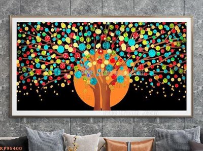 File gốc File tranh hiện đại pha lê gương KF95400 cho in ấn và thiết kế