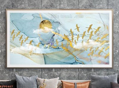 Tải xuống file tranh gốc File tranh hiện đại pha lê gương KF95407 (PSD/TIFF)