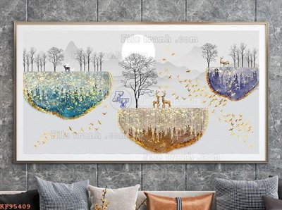 Tải file File tranh hiện đại pha lê gương KF95409 (ảnh gốc) độ phân giải 300dpi