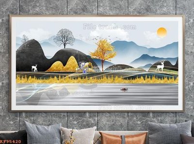 Tải về file tranh gốc File tranh hiện đại pha lê gương KF95420 (để in quảng cáo)