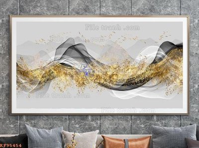 File gốc File tranh hiện đại pha lê gương KF95454 (chủ đề hiện đại) trang trí
