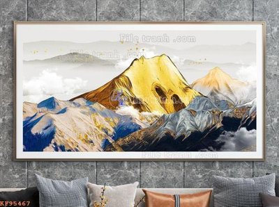 File tranh quảng cáo File tranh hiện đại pha lê gương KF95467 (download file gốc)