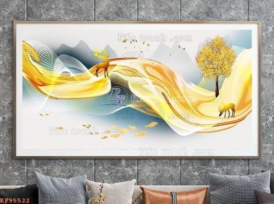 Download file gốc File tranh hiện đại pha lê gương KF95522 (độ nét cao)