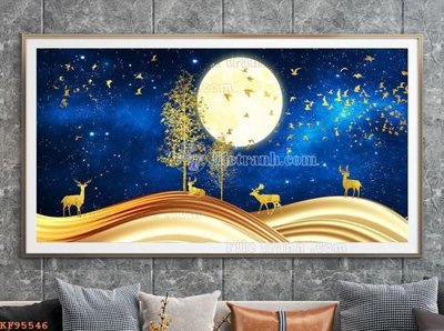 Mua file gốc File tranh hiện đại pha lê gương KF95546 (PSD) tại Filetranh.com