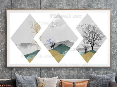 Tải file File tranh hiện đại pha lê gương KF95552 (gốc) làm file thiết kế