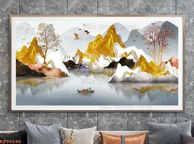 File tranh File tranh hiện đại pha lê gương KF95596 (ảnh gốc) in trần xuyên sáng