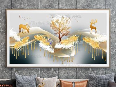 Tải file File tranh hiện đại pha lê gương KF95621 (gốc) chủ đề tôn giáo