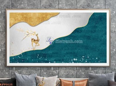 Download file File tranh hiện đại pha lê gương KF95625 (gốc) in mica cao cấp