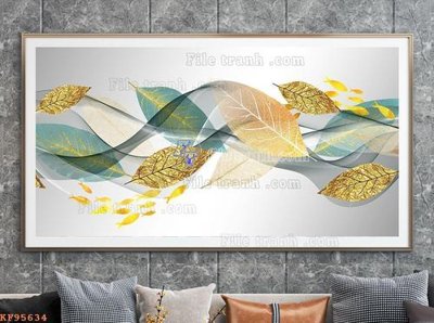 Download file gốc File tranh hiện đại pha lê gương KF95634 (in mica) logo