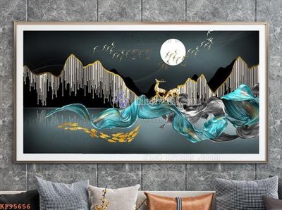 File tranh PSD File tranh hiện đại pha lê gương KF95656 chất lượng cao