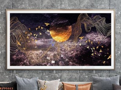 File gốc File tranh hiện đại pha lê gương KF95663 (in tráng gương) hiện đại