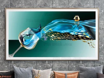 Download file File tranh hiện đại pha lê gương KF95697 (chuẩn in) File tranh hiện đại pha lê gương KF95697