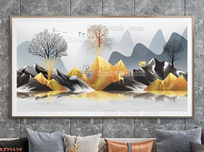 Tải file File tranh hiện đại pha lê gương KF95698 (PSD) cho in tranh kính