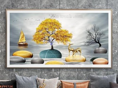 File gốc File tranh hiện đại pha lê gương KF95726 (trang trí) phòng trẻ em