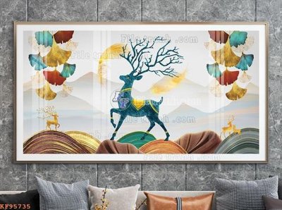 File tranh File tranh hiện đại pha lê gương KF95735 (ảnh gốc) cho in ấn kỹ thuật số