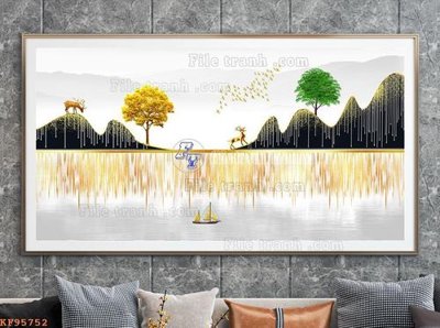 Tải file File tranh hiện đại pha lê gương KF95752 (gốc) chủ đề tôn giáo