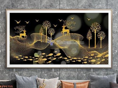 Tệp tin gốc File tranh hiện đại pha lê gương KF95755 (chất lượng cao) File tranh hiện đại pha lê gương KF95755