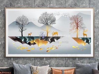 Tệp tin gốc File tranh hiện đại pha lê gương KF95862 (dùng cho in) File tranh hiện đại pha lê gương KF95862