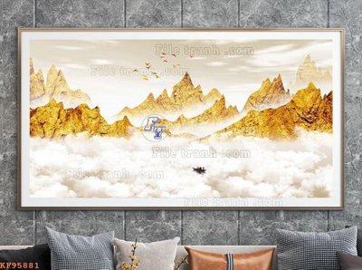 File ảnh gốc File tranh hiện đại pha lê gương KF95881 không vỡ nét