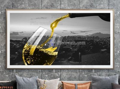 File PSD File tranh hiện đại pha lê gương KF95915 (nguyên bản) cho thiết kế