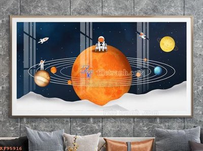 File ảnh File tranh hiện đại pha lê gương KF95916 (gốc) in decal dán tường