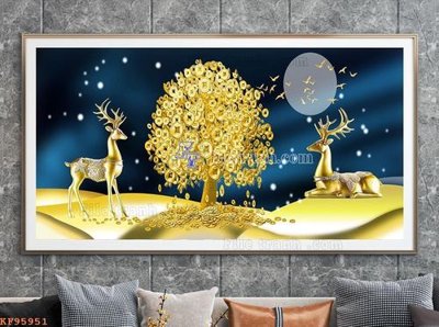 File tranh PSD File tranh hiện đại pha lê gương KF95951 chất lượng cao