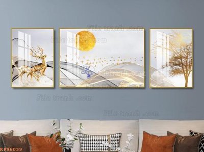 Tải file gốc File tranh hiện đại pha lê gương KF96039 (in khổ lớn) không vỡ