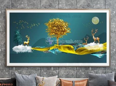 File ảnh gốc File tranh hiện đại pha lê gương KF96053 (chuyên in mica)