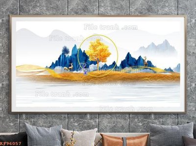 Mua file gốc File tranh hiện đại pha lê gương KF96057 (chất lượng) tại Filetranh.com