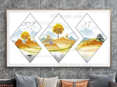 File in trần File tranh hiện đại pha lê gương KF96114 (file gốc) chủ đề vũ trụ