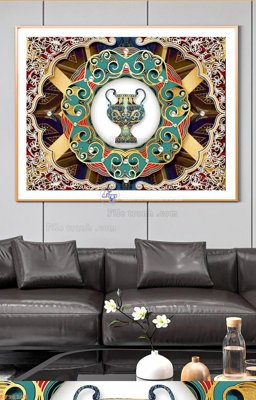 File gốc File tranh hiện đại pha lê gương KF96165 (dành cho trang trí nội thất)