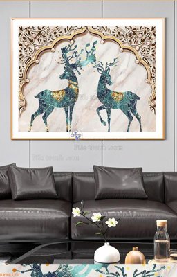 Tải file gốc File tranh hiện đại pha lê gương KF96171 dùng cho in ấn